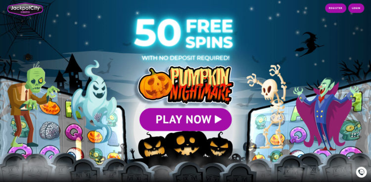 Pumpkin Nightmare 50 Free Spins No deposit required