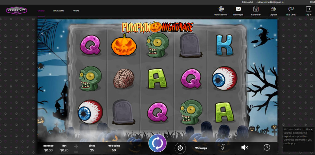 Pumpkin Nightmare Online Slot Machine